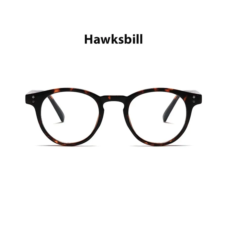 Kocolior Unisex Full Rim Round Acetate Hyperopic Reading Glasses 3313