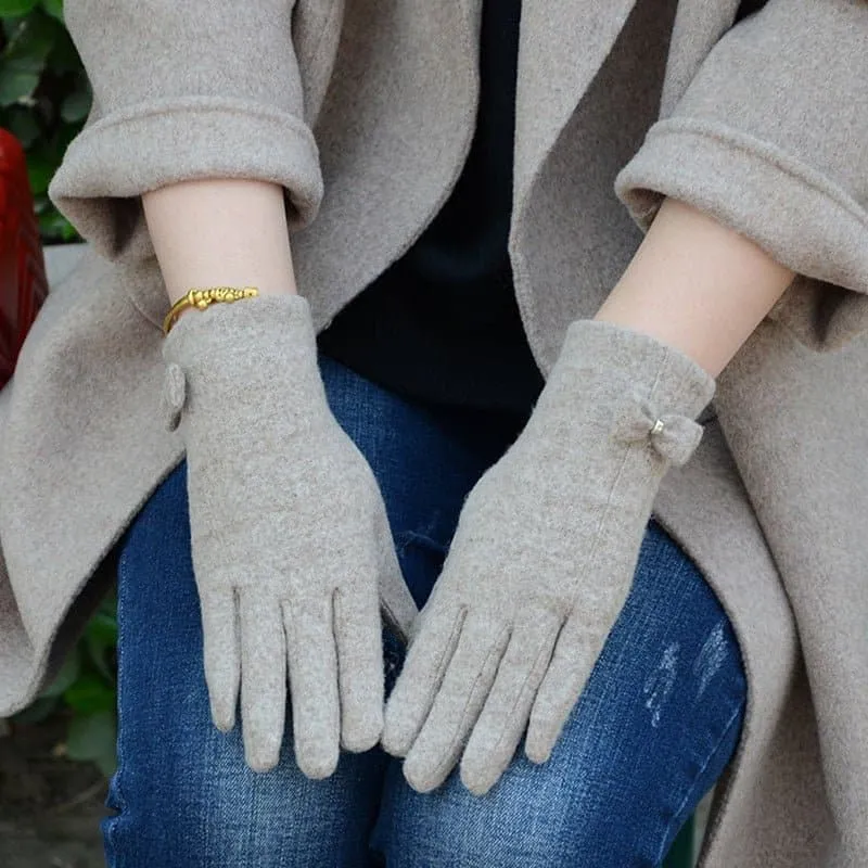 Wool Touch Screen Gloves - Soft Cashmere & Wool Blend - Touchscreen Compatible